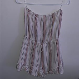 PacSun strapless striped romper